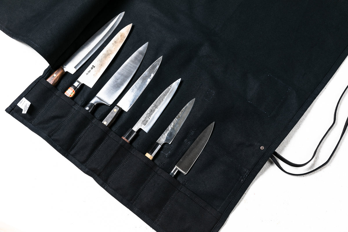 Canvas Knife Roll Pine Green Mi Cocina MI COCINA / UBIIND