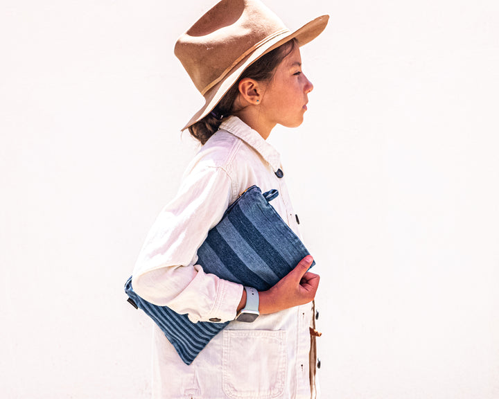 REGI STRIPE DENIM CARRY CASE