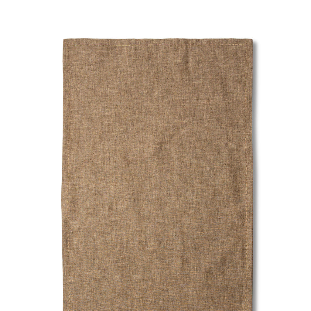 TABLE RUNNER - TAN CHAMBRAY