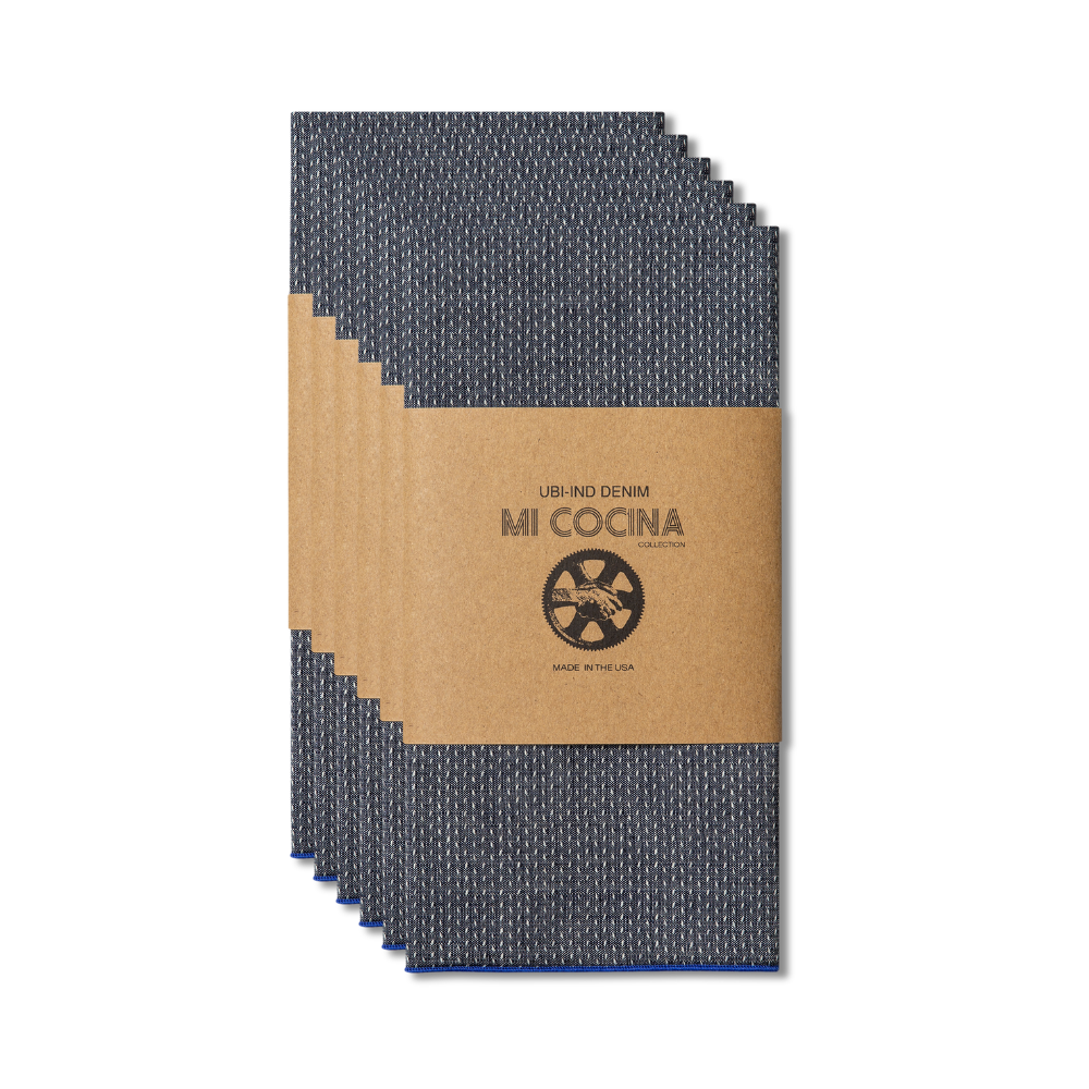 BUNDLE - DOBBY CHAMBRAY NAPKIN - UBI BLUE