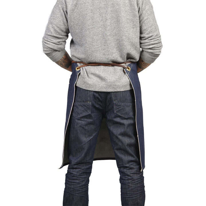 THE SELVEDGE APRON WITH REMOVABLE LEATHER