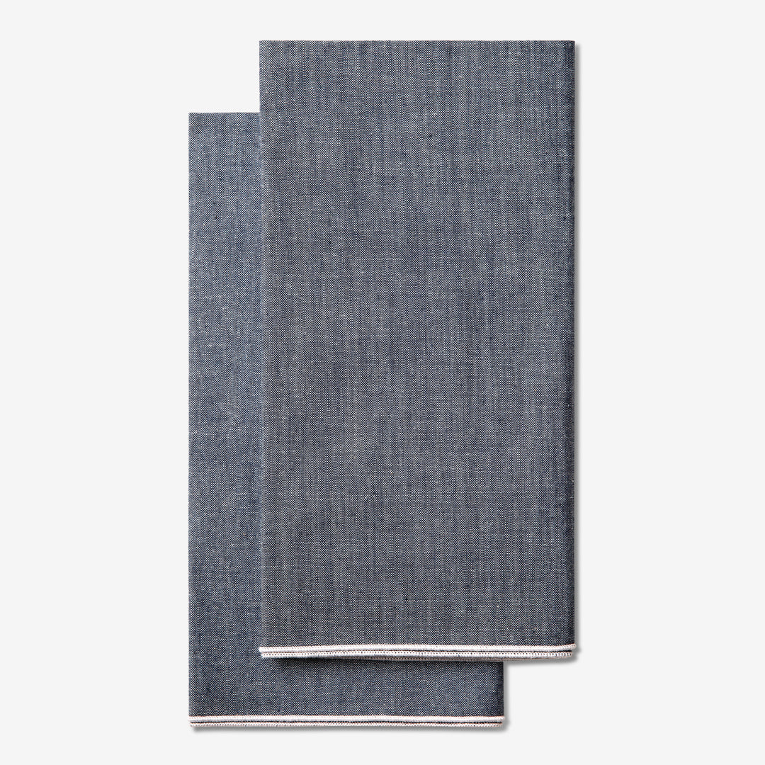 CHAMBRAY NAPKIN MERROW EDGE