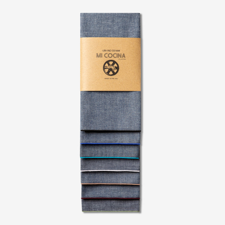 CHAMBRAY NAPKIN MERROW EDGE