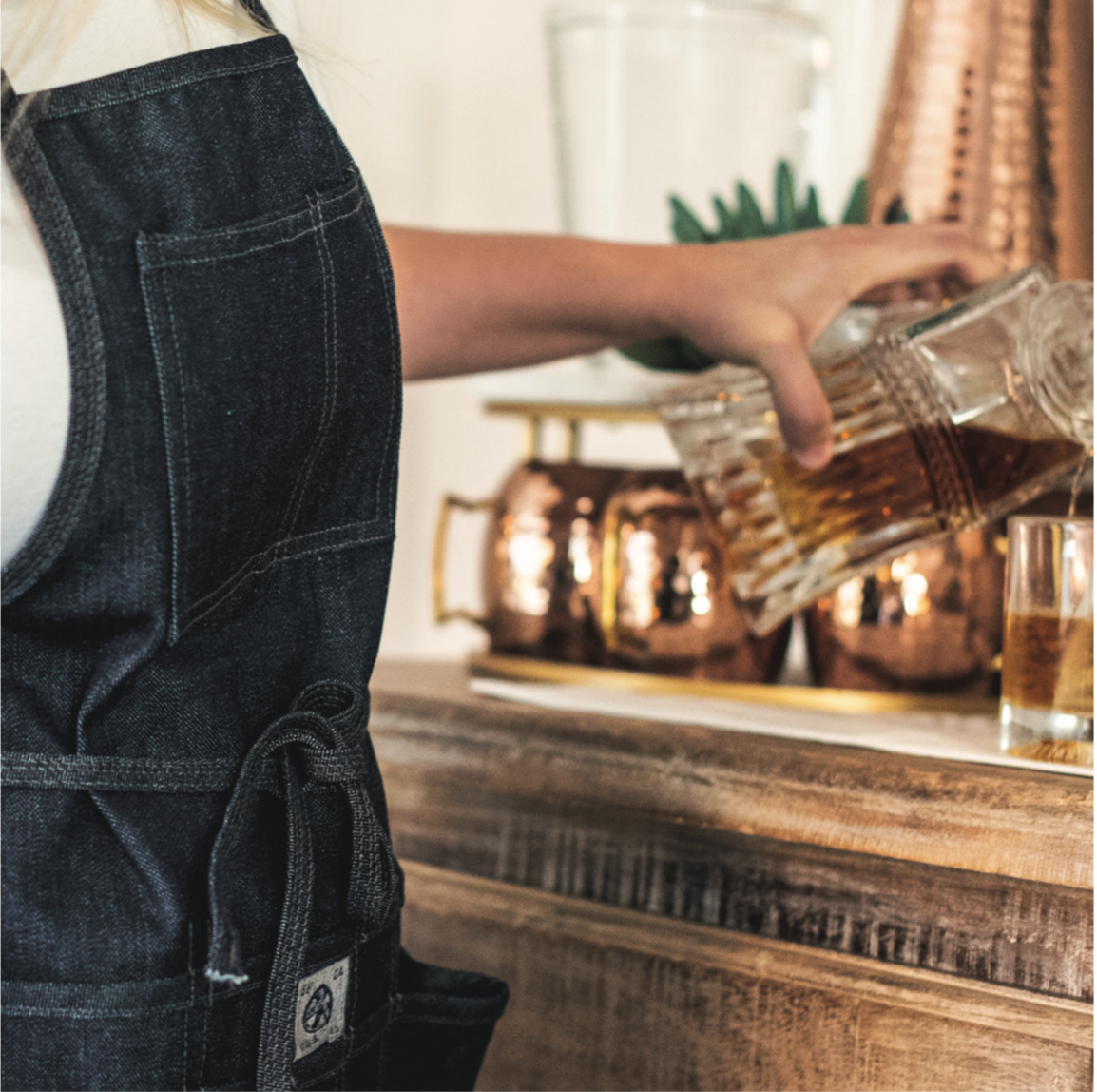 Mid Length Denim Apron | Mi Cocina – MI COCINA / UBI-IND